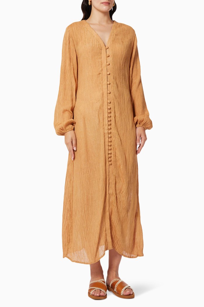 

Haven Dress in Silk & Bamboo, Neutral