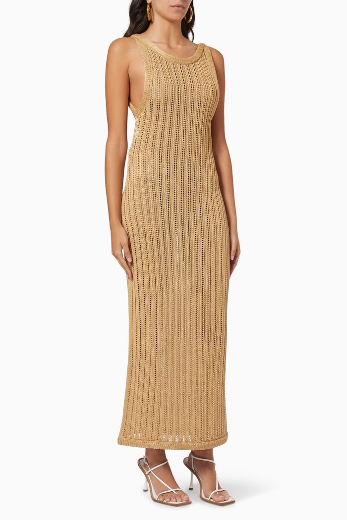 

North Dress in Pima Cotton, Brown