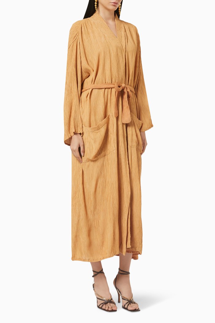

Ula Robe in Bamboo & Silk Blend, Neutral