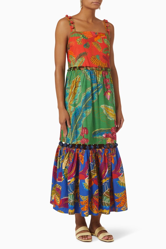 

Birds Balls Dress in Cotton, Multicolour