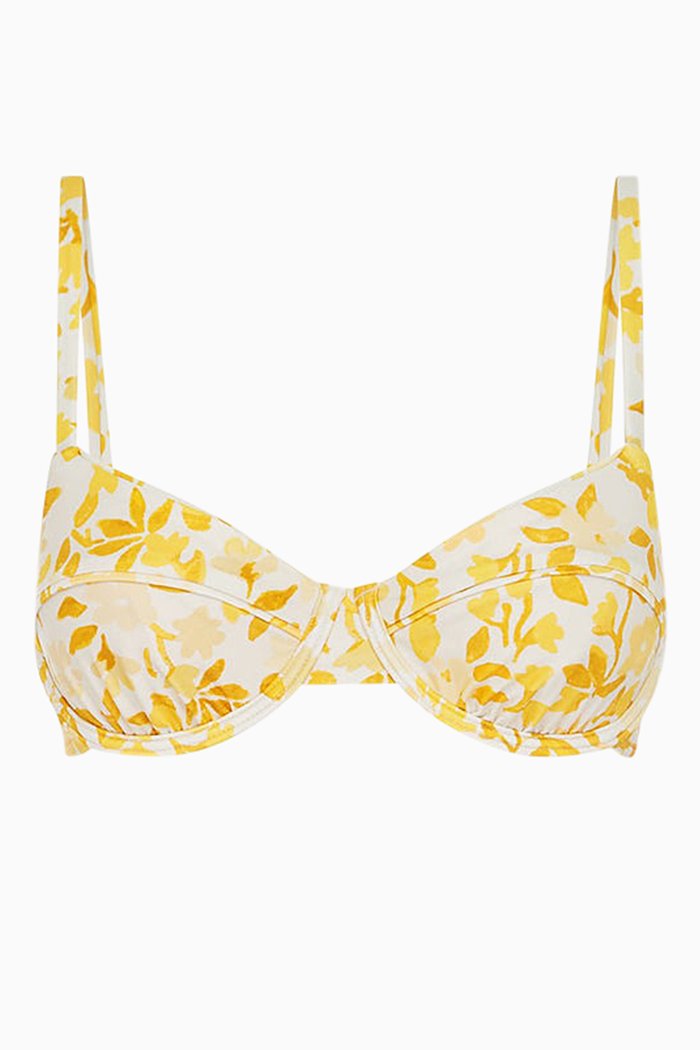 

Fine Balconette Bikini Top in ECONYL®, Yellow