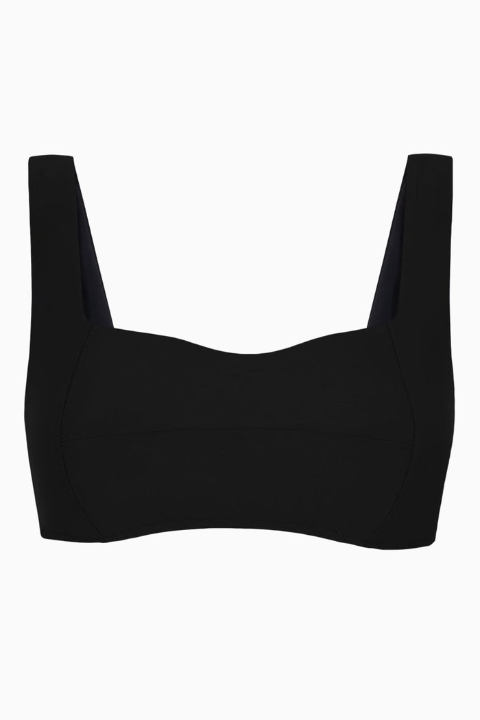 

Lola Bikini Top in Stretch Nylon, Black