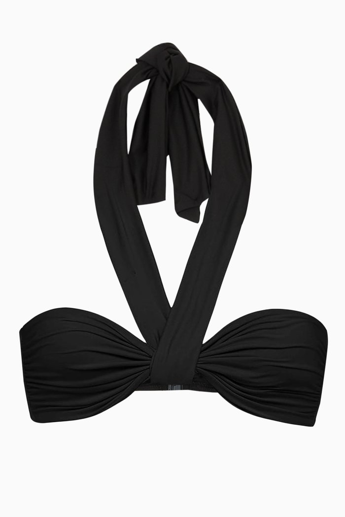 

Sylve Bikini Top in Stretch Nylon, Black