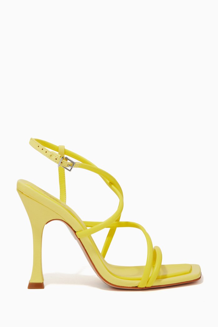 

Sweet Nostalgia Strappy Heel Sandals in Nappa Leather, Yellow