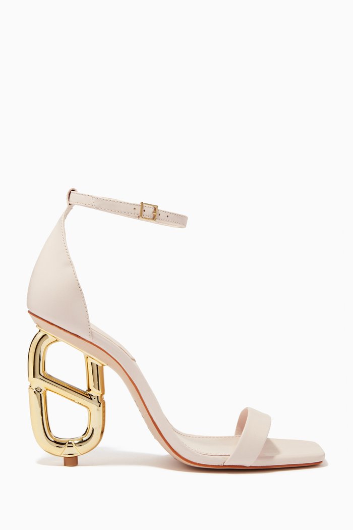 

Keyla Heel Sandals in Nappa Leather, Pink