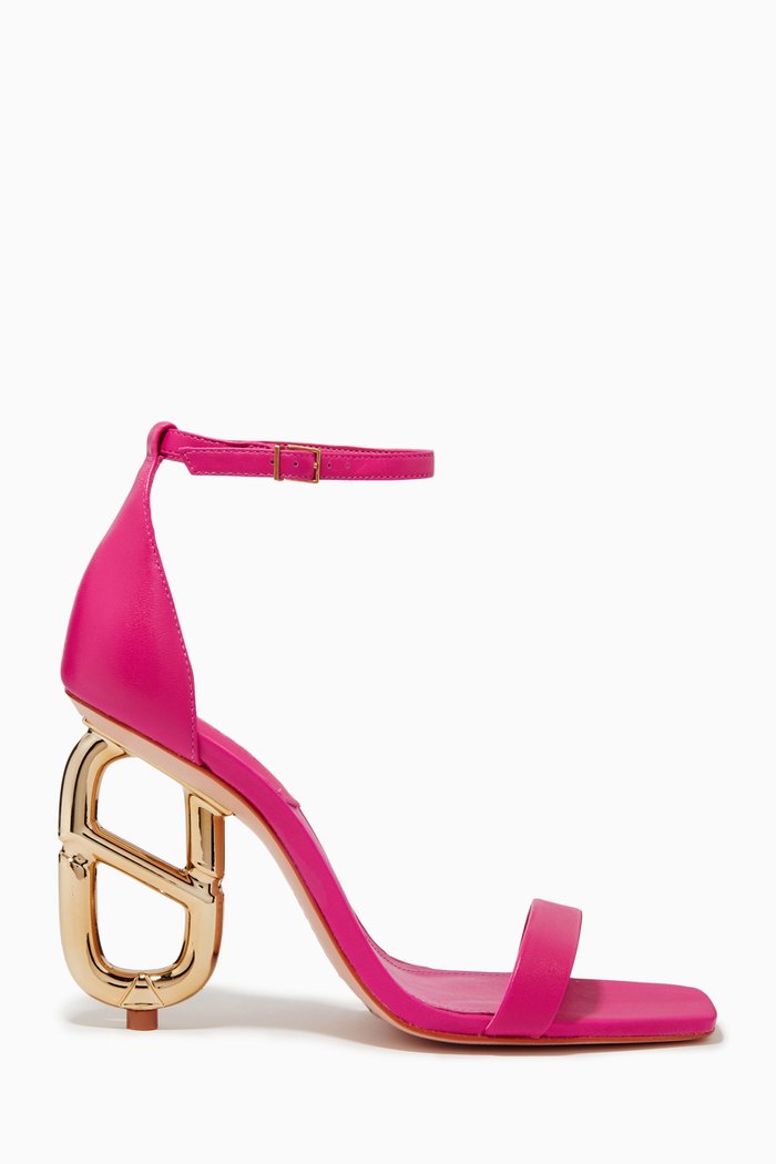 

Keyla Heel Sandals in Nappa Leather, Pink