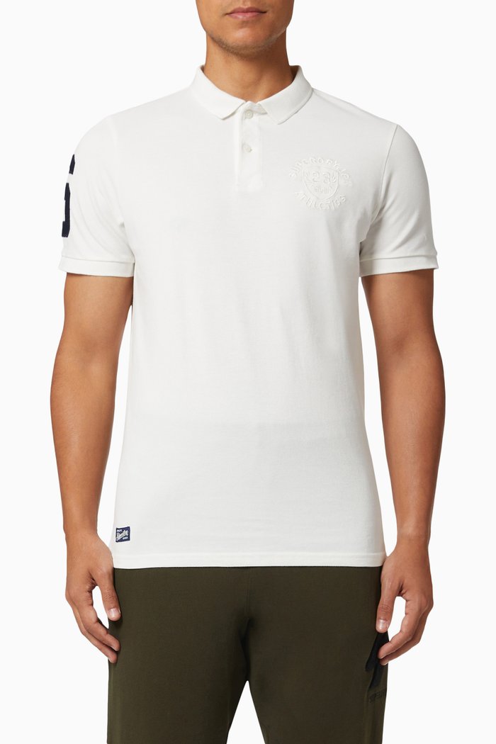 

Vintage Polo Shirt in Cotton Piqué, White