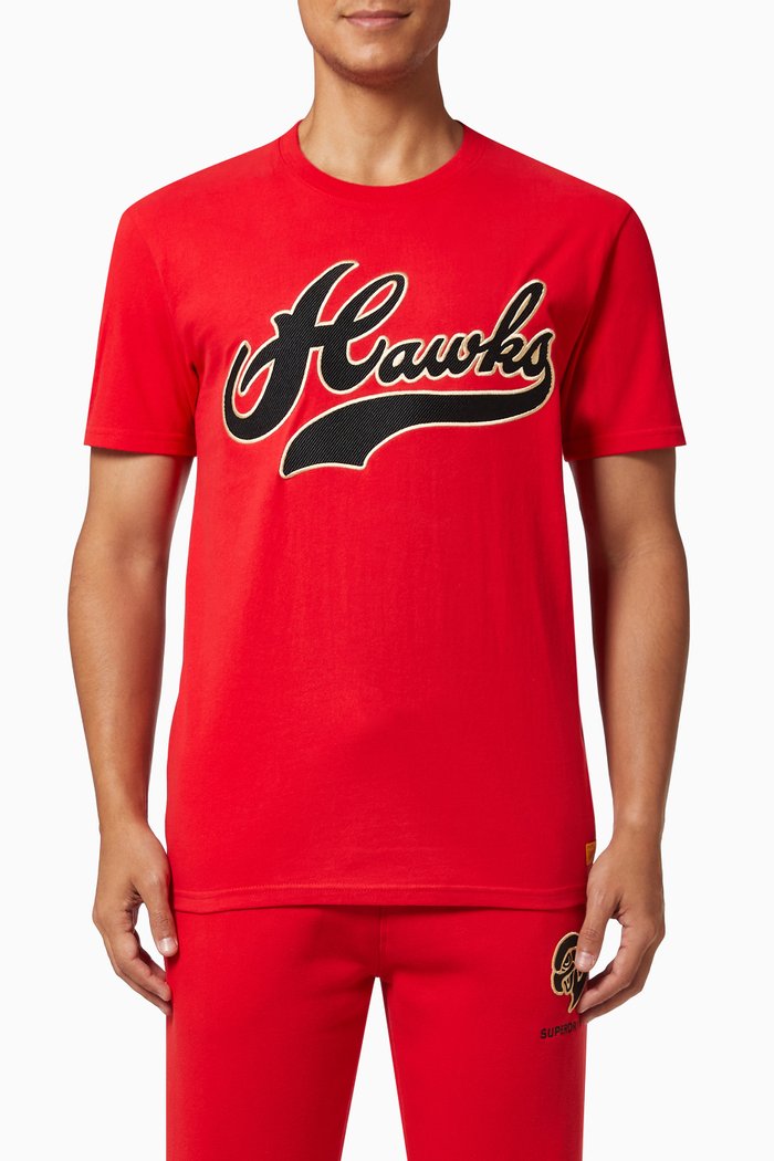 

Vintage Collegiate T-shirt in Cotton Jersey, Red