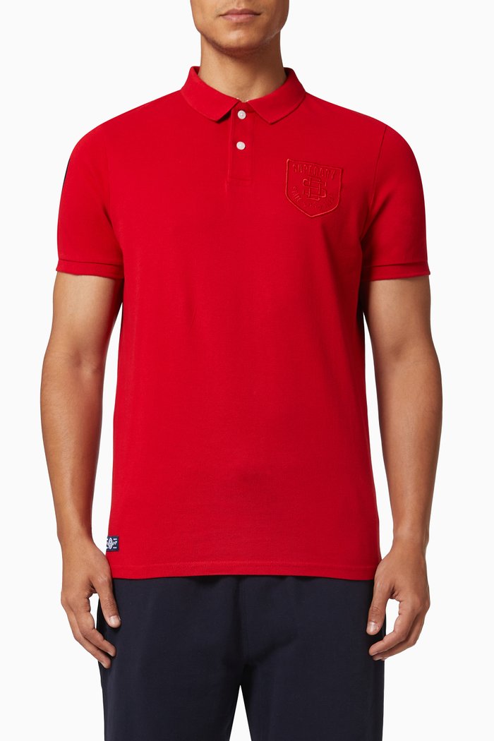 

Vintage Superstate Polo Shirt in Cotton Piqué, Red