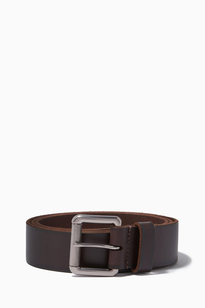 

Badgeman Belt in Leather, Brown