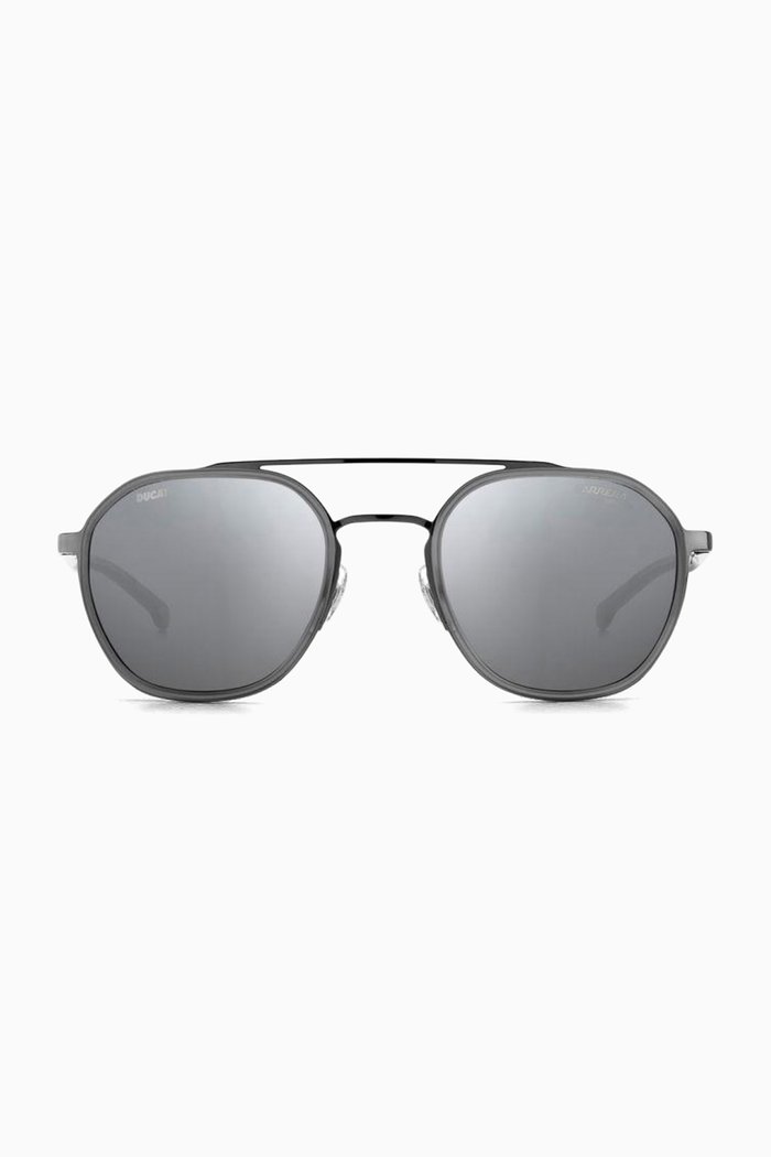 

Ducati Round Sunglasses in Metal, Black