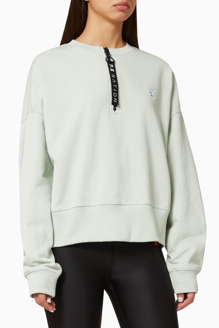 Wondergoal Sweatshirt in French Terry, Green
