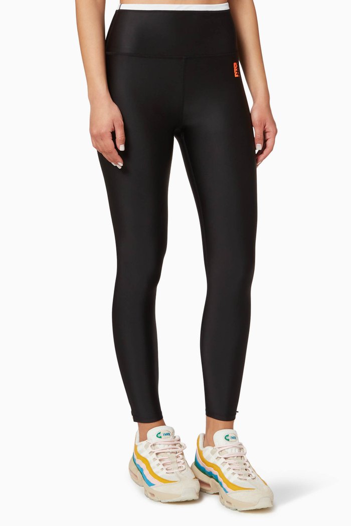 

Tiebreak Leggings in Recycled Nylon, Black