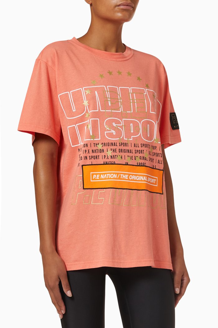 Dimension T-Shirt in Organic Cotton, Orange