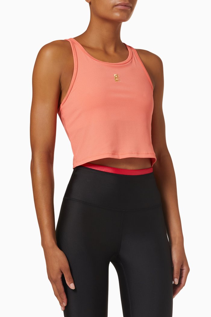 

All Around Cropped Tank Top, Orange