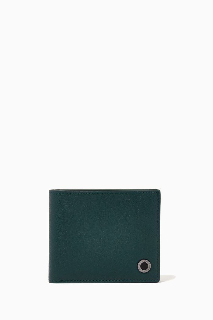 

Bvlgari Bvlgari Billfold Wallet in Leather, Green