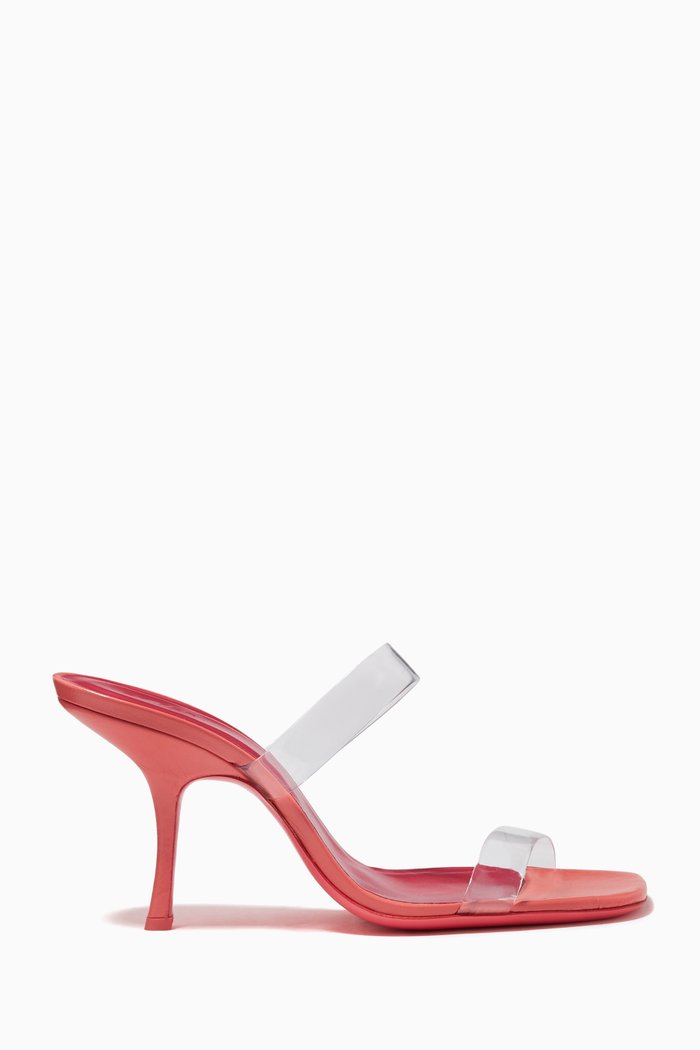 

Clara Mules in PVC & Patent Leather, Pink