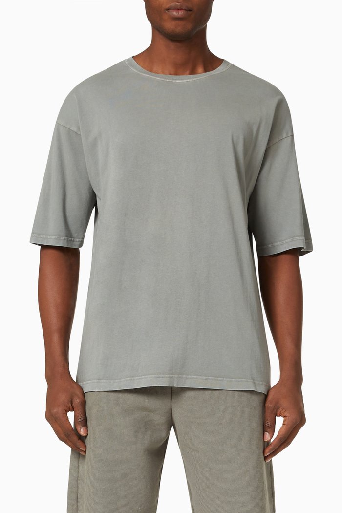 

Crewneck T-Shirt in Cotton Jersey, Grey