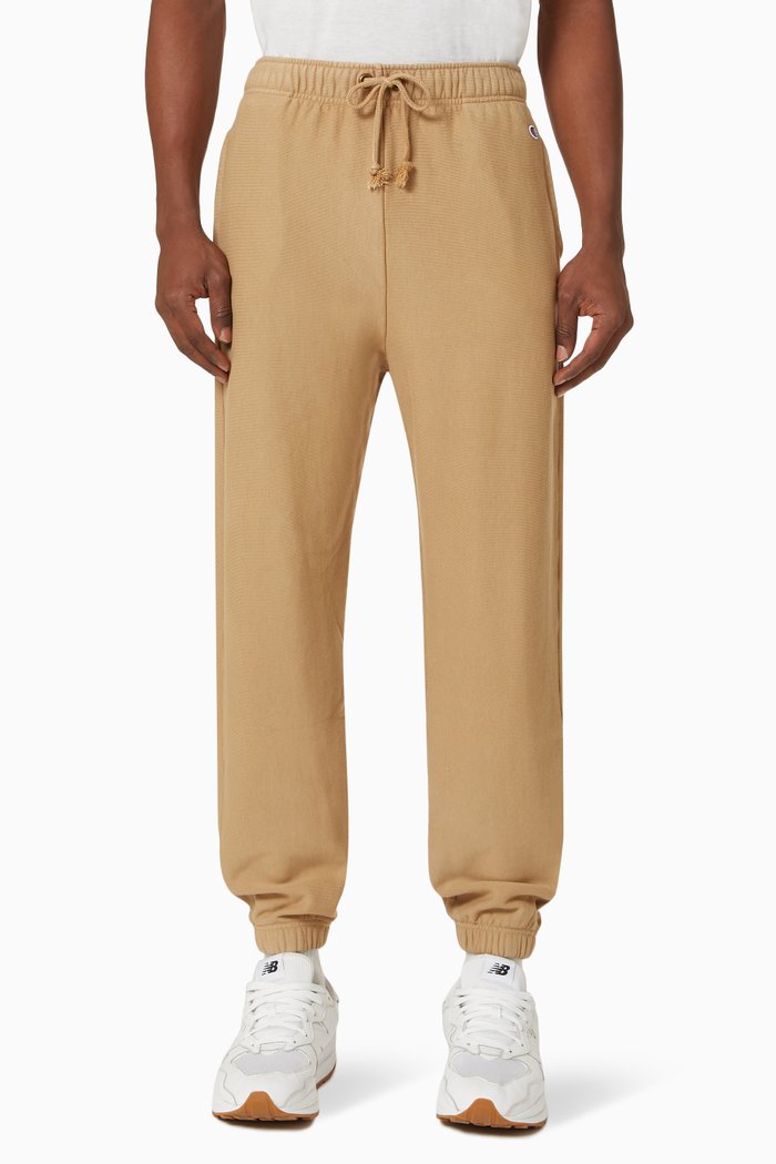 

Elastic Cuff Pants in Reverse Weave Fleece, Neutral