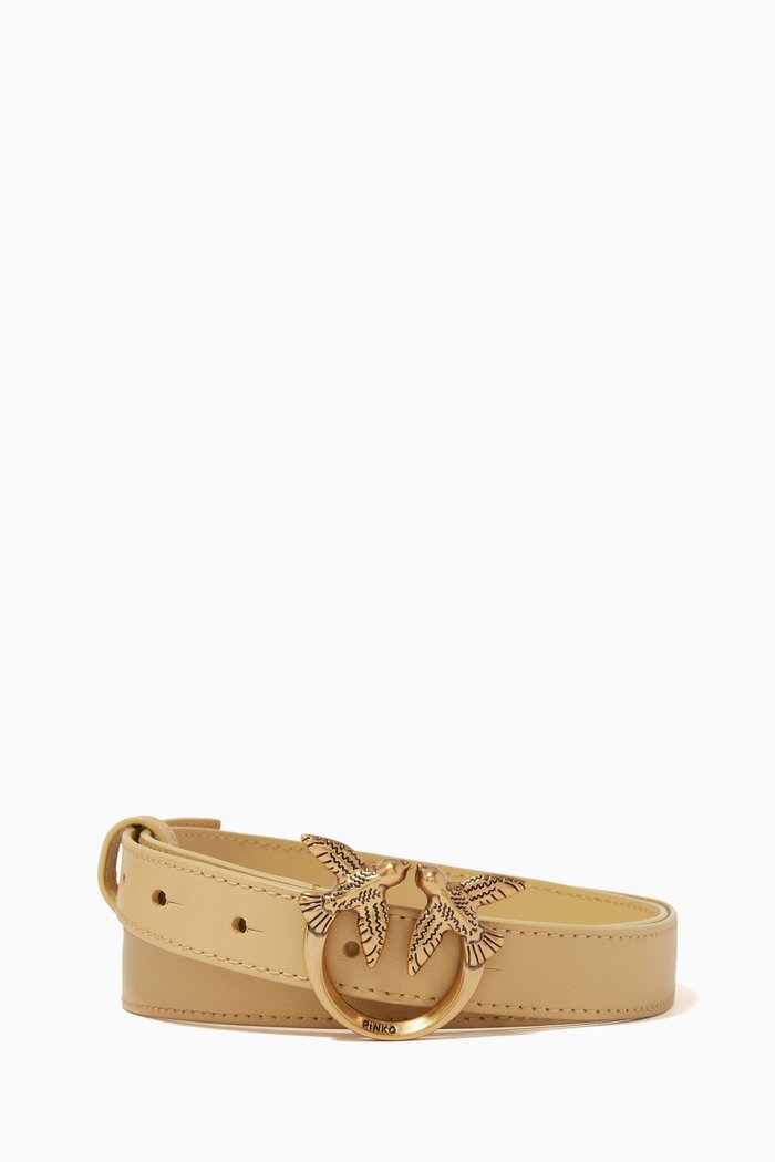 

Love Berry Waist Simply Belt in Leather, Yellow