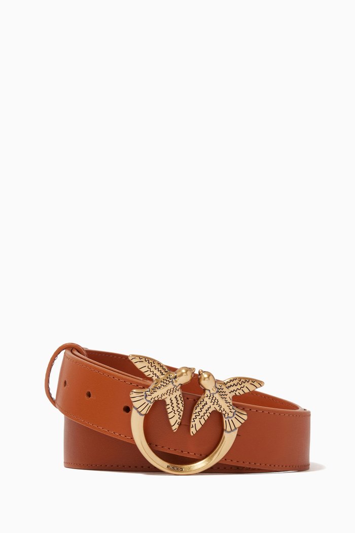 

Love Berry Simply Belt in Leather, Brown