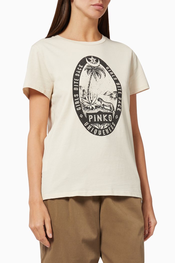 Ibisco T-shirt in Cotton Jersey, White