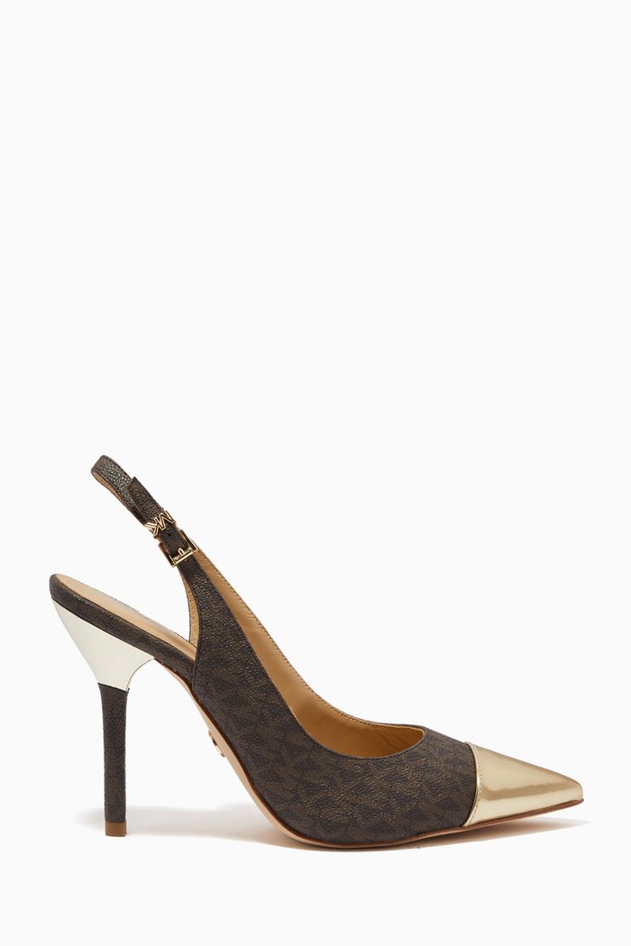 

Kadence Slingback Pumps in Monogram Canvas, Brown