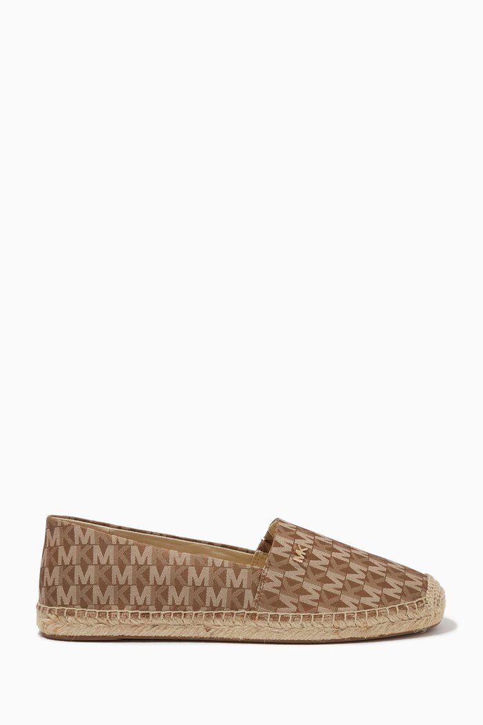 Kendrick Slip-on Espadrilles in Jacquard, Brown