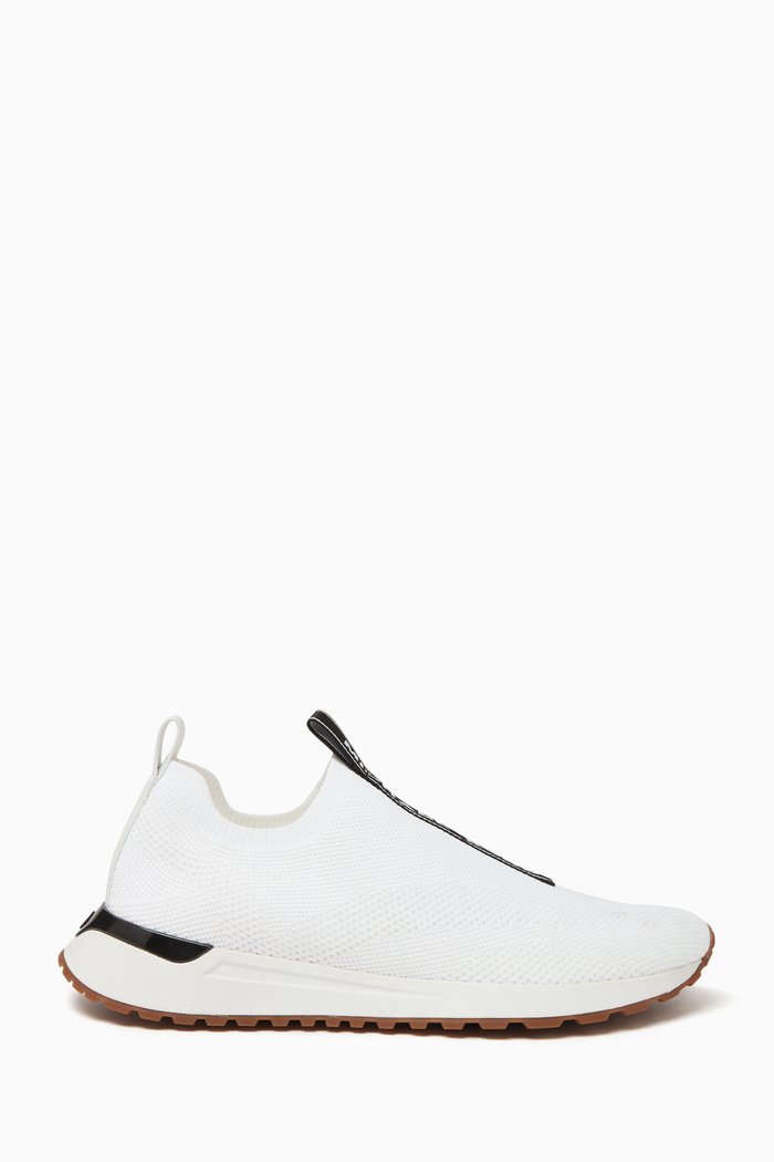 

Miles Slip-on Sneaker in Stretch Knit, White