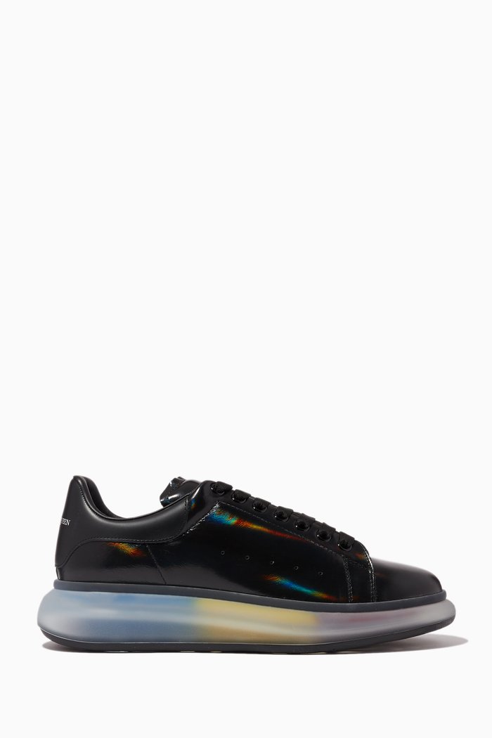 

Oversized Sneakers in Iridescent Leather, Multicolour