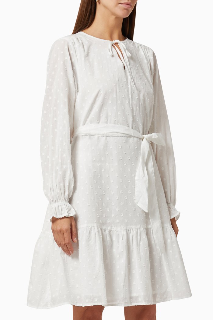 Skye Dress in Cotton, White