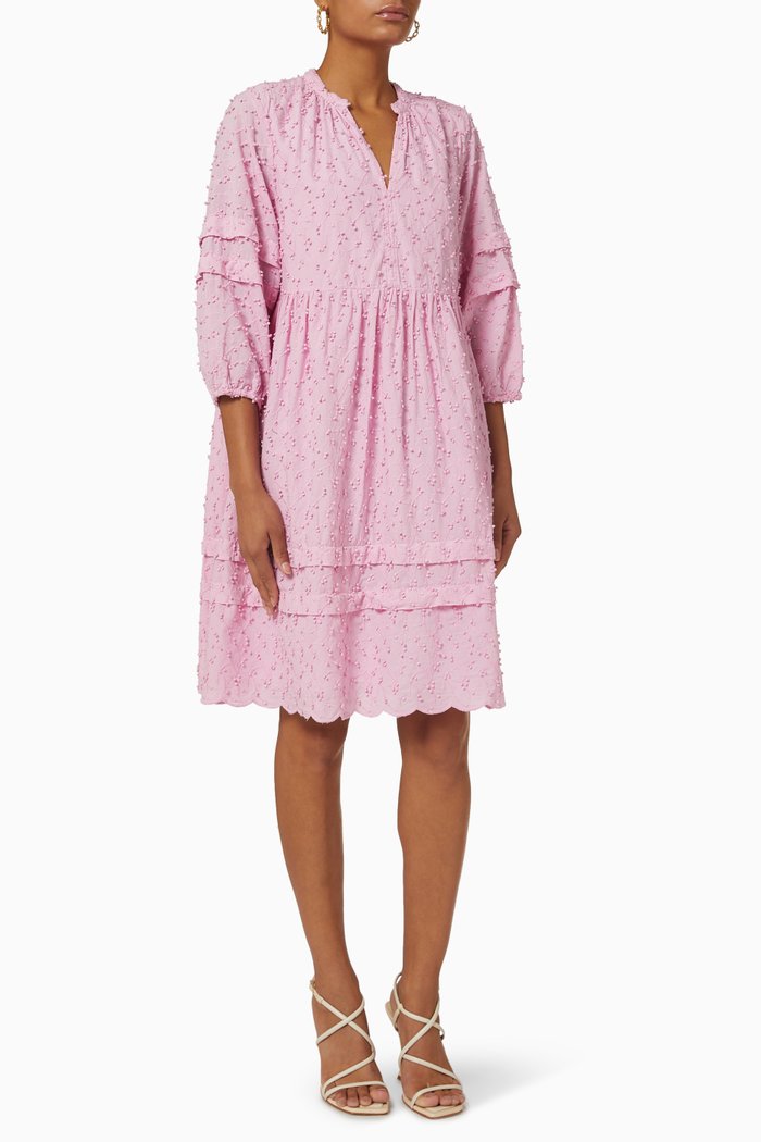 

Midi Dress in Organic Cotton, Pink