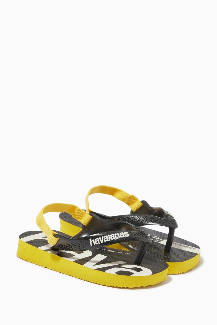 

Logomania Flip Flops, Black