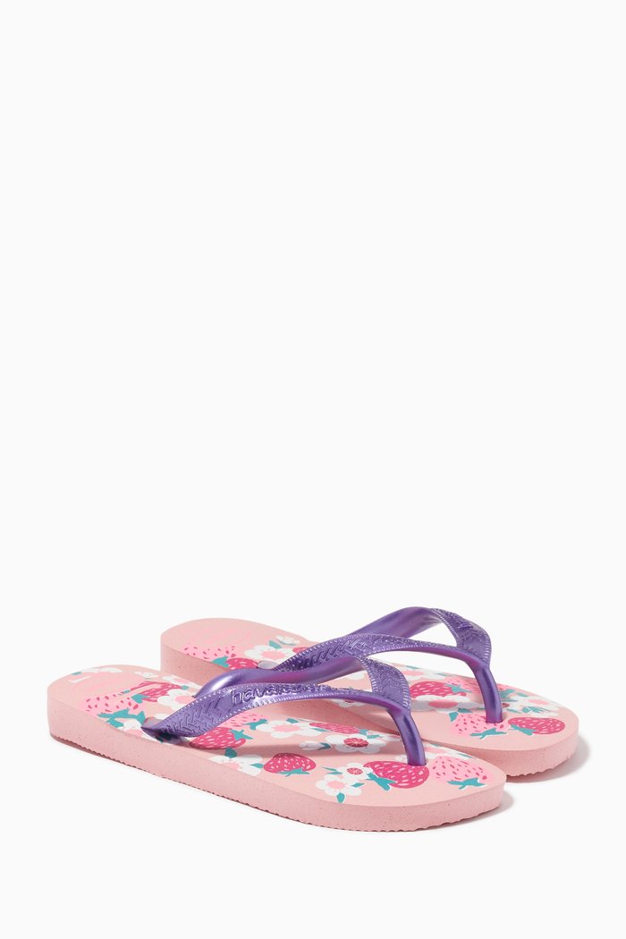 

Flores Flip Flops, Pink