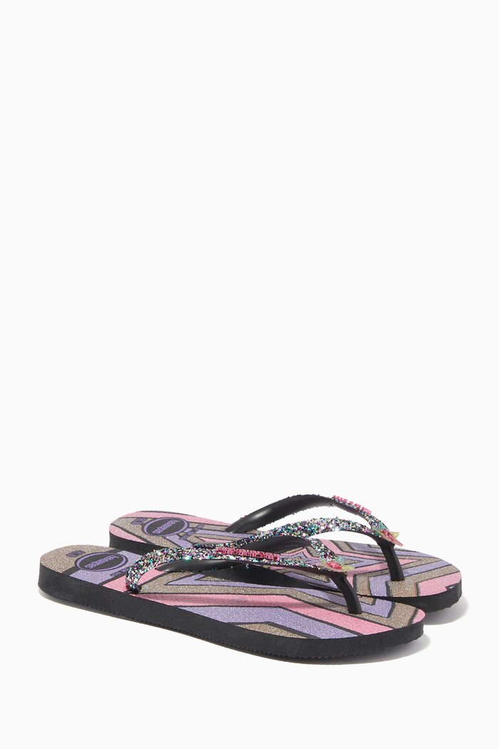 

Glitter Star Flip Flops, Multicolour