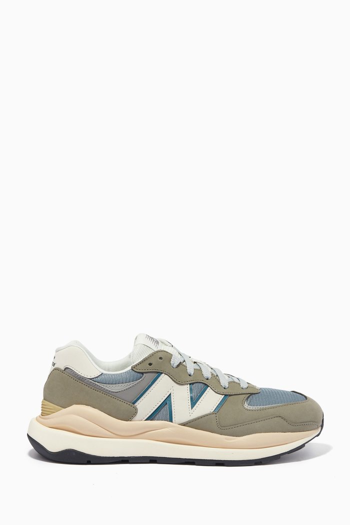 57/40 Japan Sneakers in Suede & Mesh, Grey