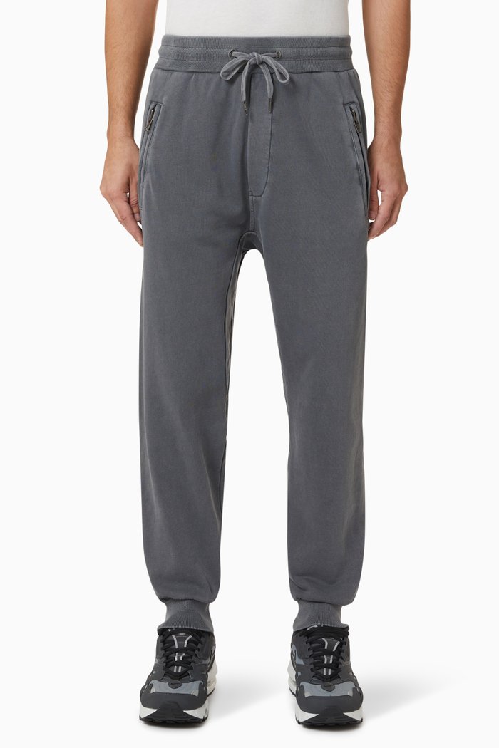 

4 x 4 Tracks in Cotton Jersey, Grey