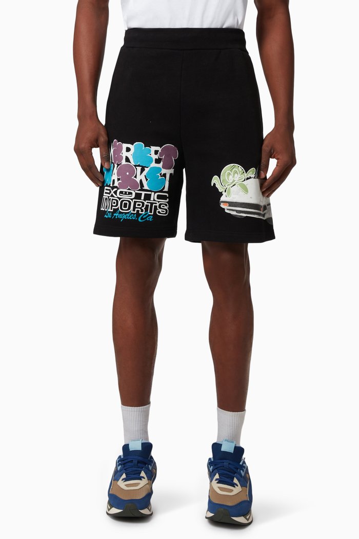 

Exotic Automobile Sweatshorts, Black