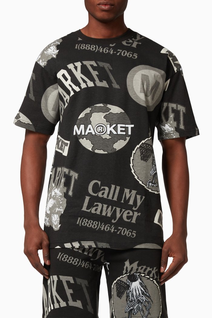 

Monogram Grayscale T-Shirt, Black
