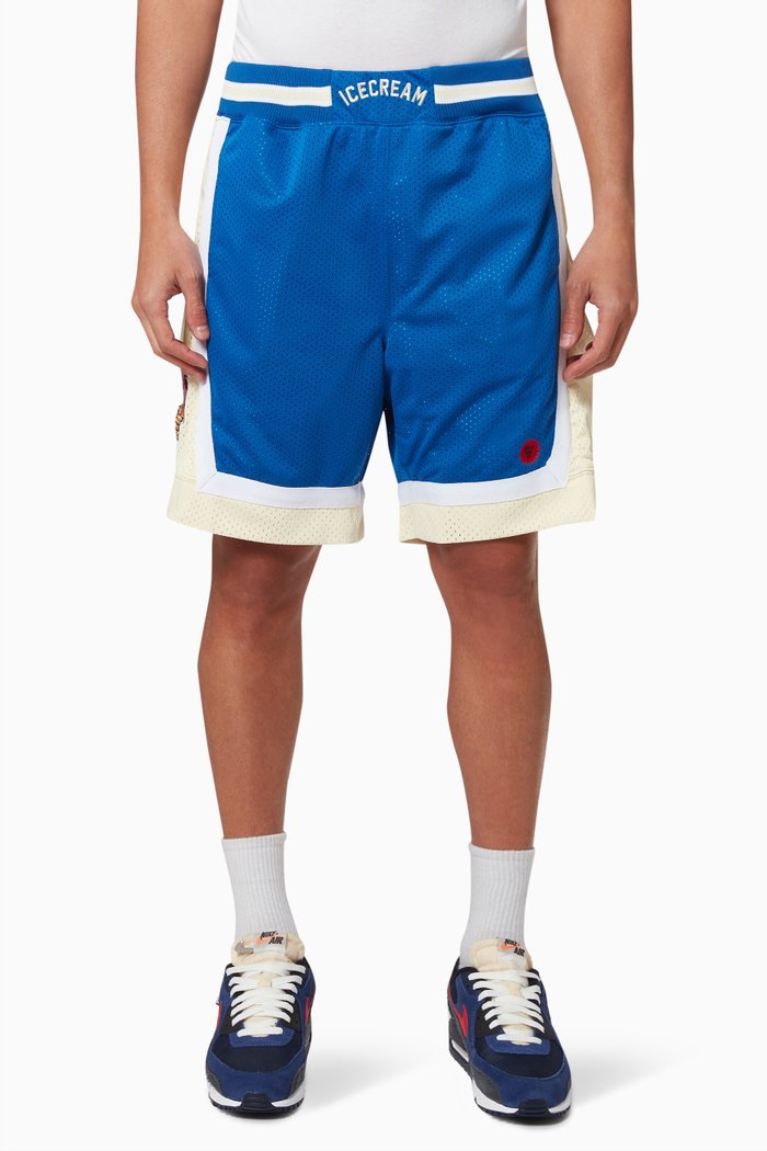 

Cones & Bones Basketball Shorts in Cotton, Blue