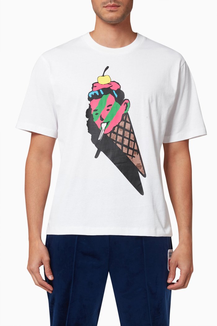 

Cone Man T-shirt in Cotton, White