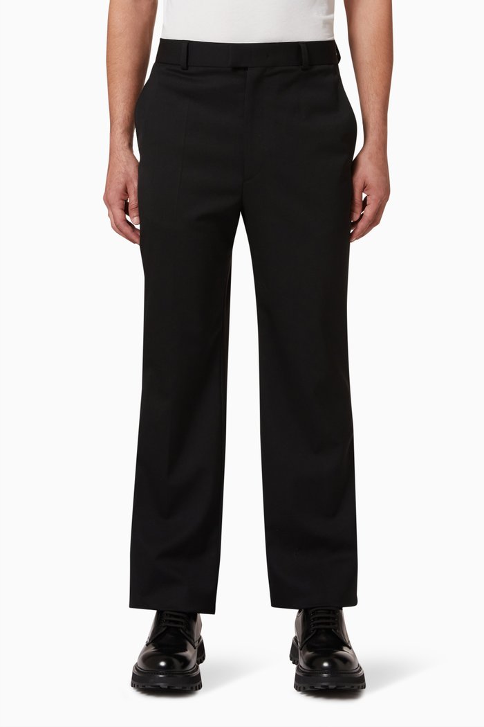 

Pants in Stretch Wool, Black