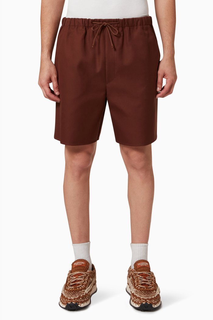 

Shorts in Double Light Cotton, Brown