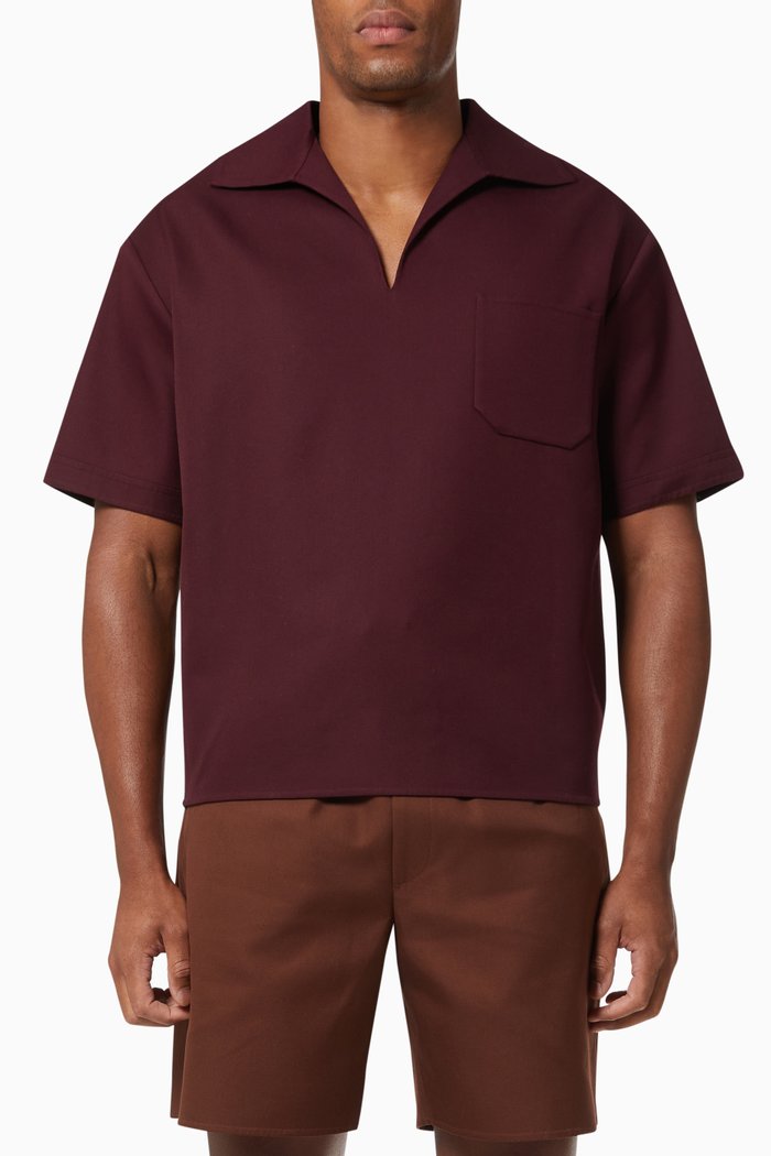 

Polo Shirt in Cotton, Brown