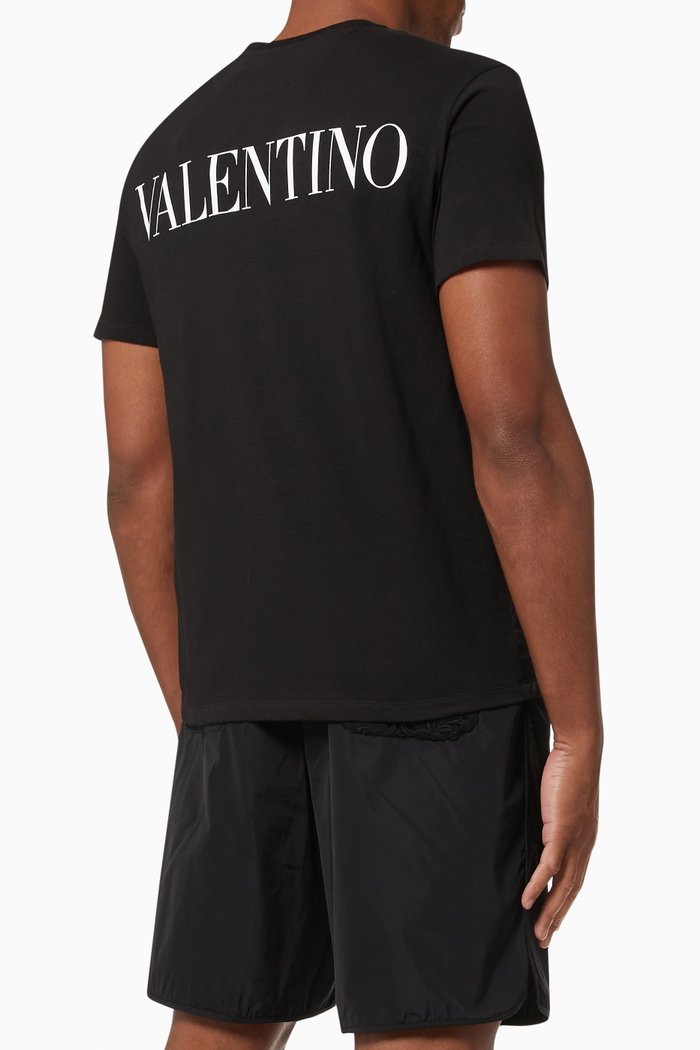 

Back Logo T-shirt in Cotton, Black