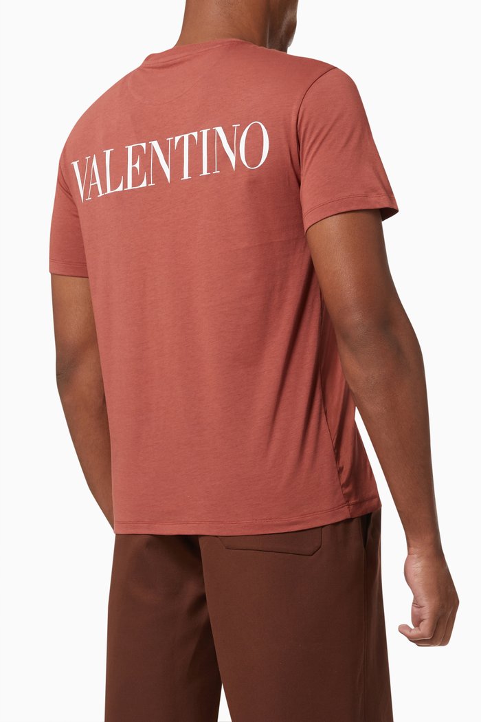 

Back Logo T-shirt in Cotton, Brown