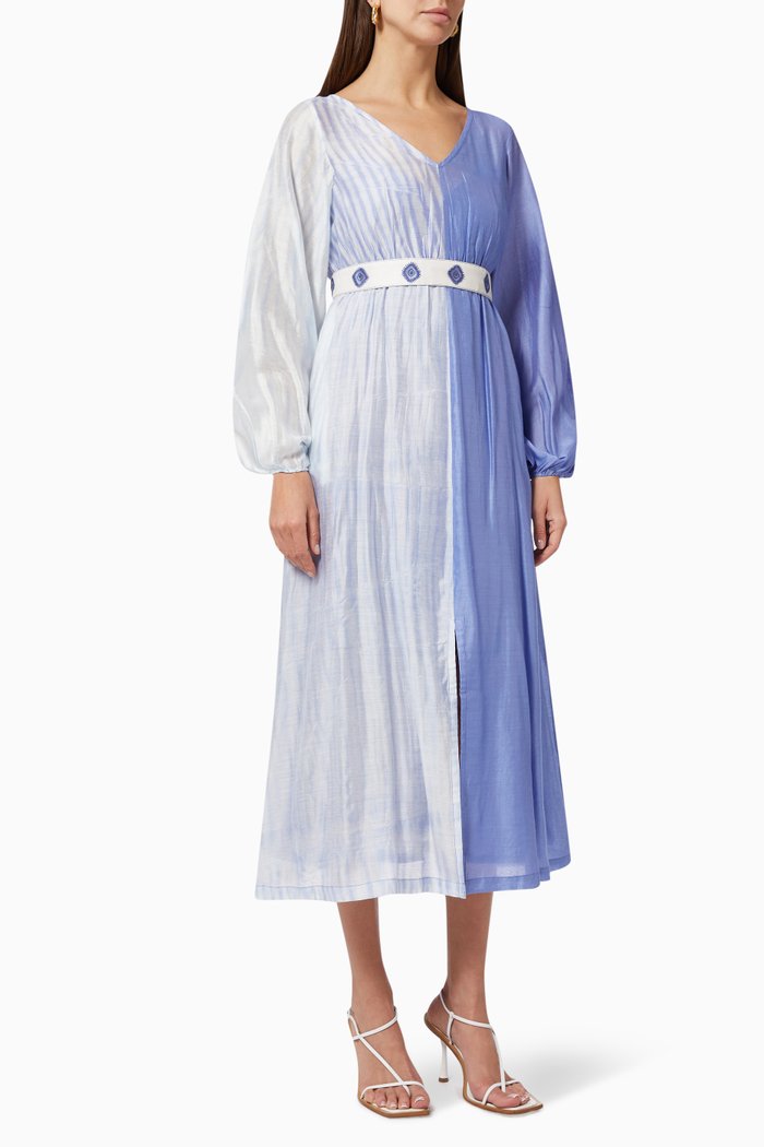 

Blue Lagoon Dress in Silk Organza