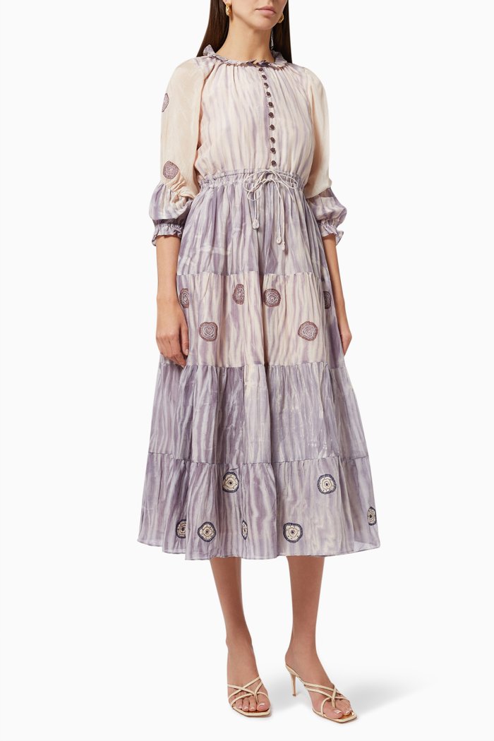 

Rosy Ballet Dress in Cotton Silk, Pink