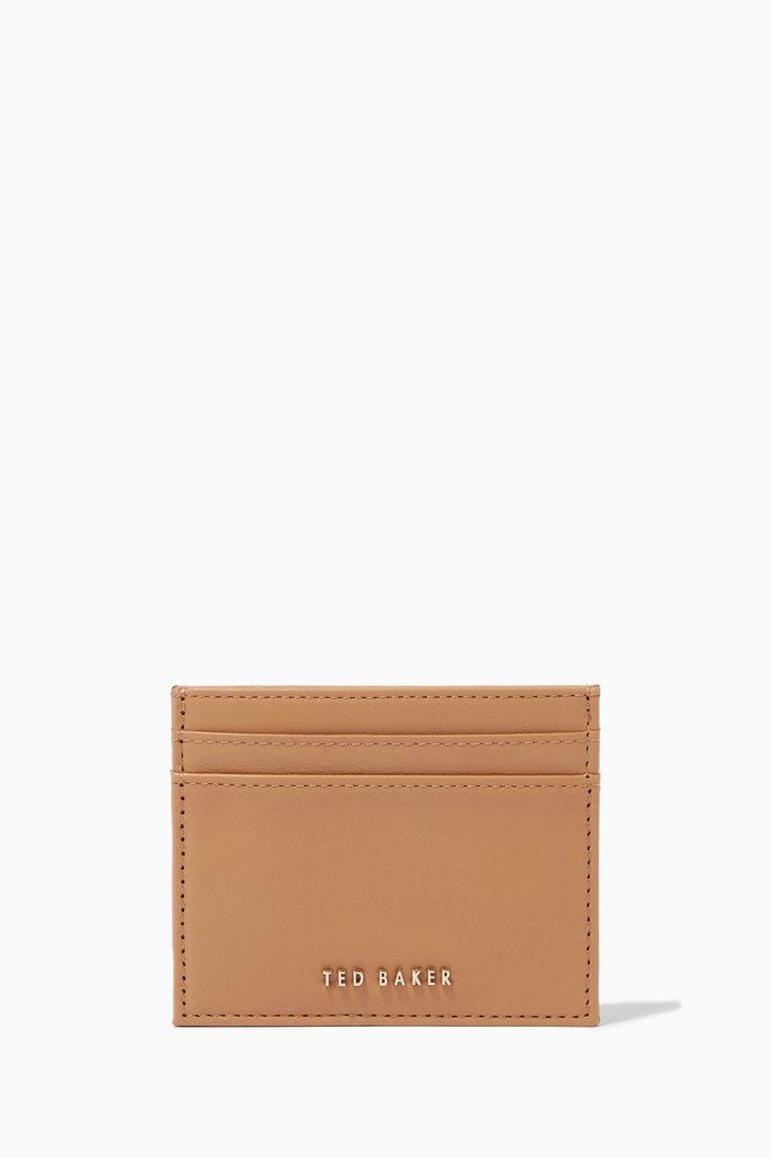 

Garcina Card Holder in Leather, Brown
