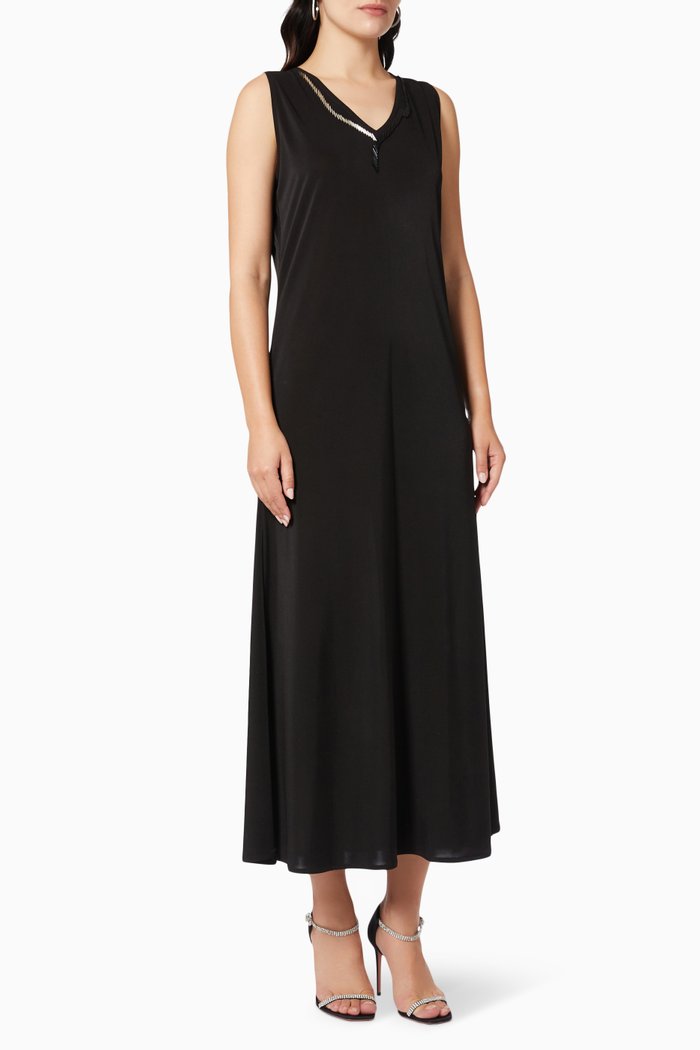 

Beaded Inner Dress, Black